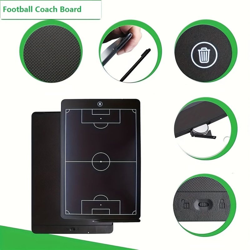 16 Inch LCD Football Coach Clipboard Electronic Football Training Board With Pen - Image 4