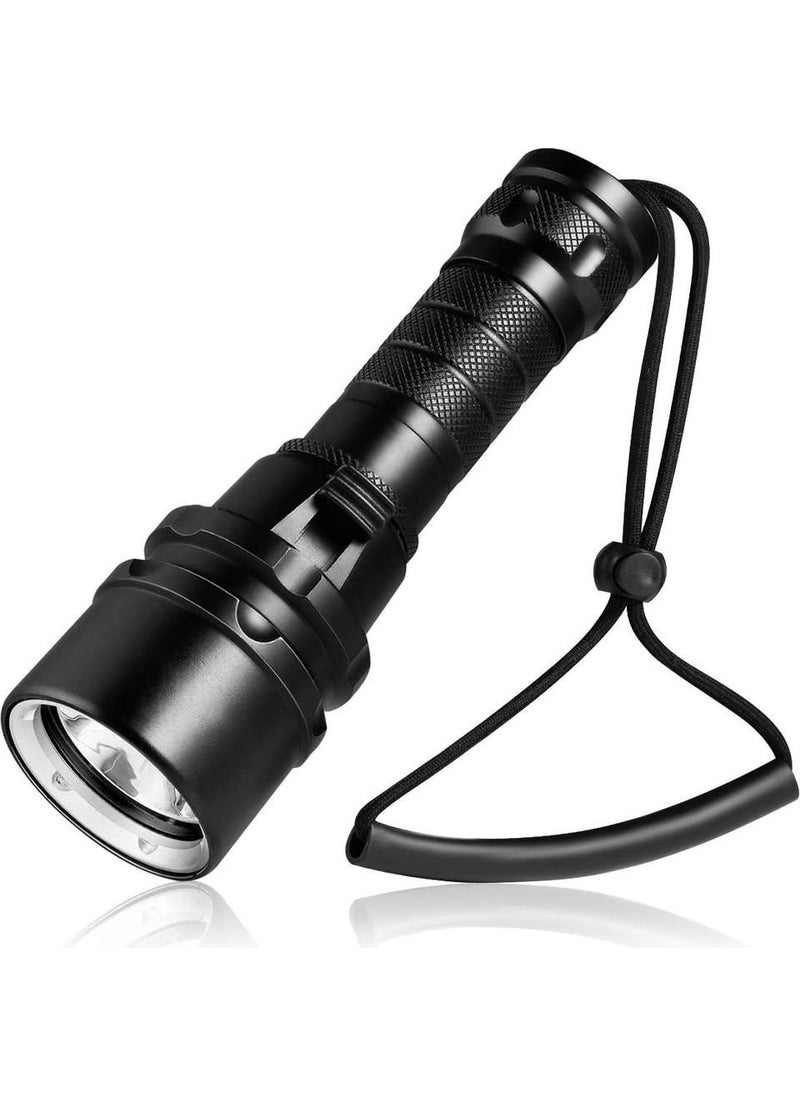 Valkyrie Rechargeable Professional Underwater Diving Flashlight High Illumination Waterproof Aluminum Case 2000MAH With Box  - Image 1