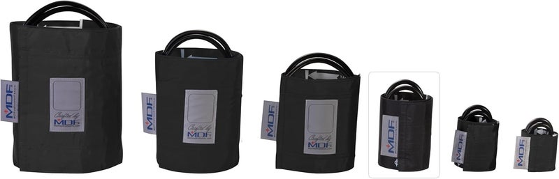 MDF Instruments كفة ضغط الدم للأطفال خالية من اللاتكس مزدوجة الأنبوب MDF2030420 أسود نوار نوار
