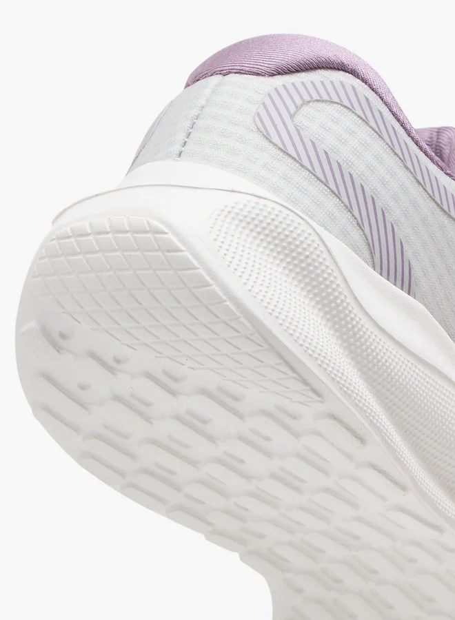 Kappa Girls' Textured Sports Shoes with Hook and Loop Closure