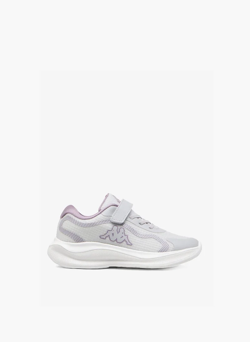 Kappa Girls' Textured Sports Shoes with Hook and Loop Closure