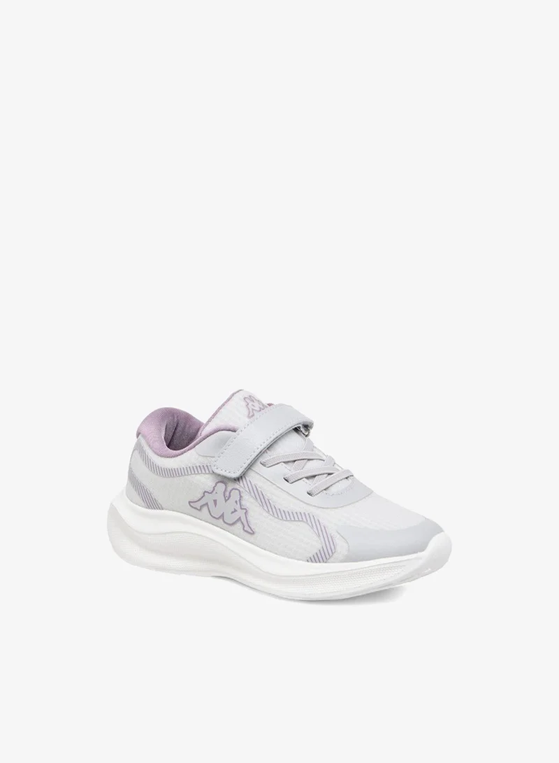 Kappa Girls' Textured Sports Shoes with Hook and Loop Closure