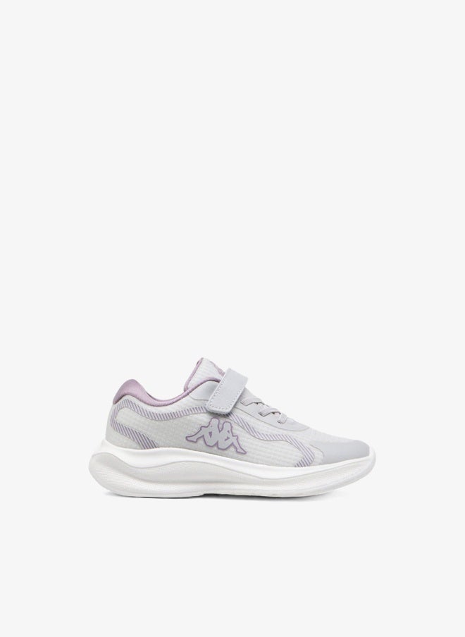 Kappa Girls' Textured Sports Shoes with Hook and Loop Closure - Image 3