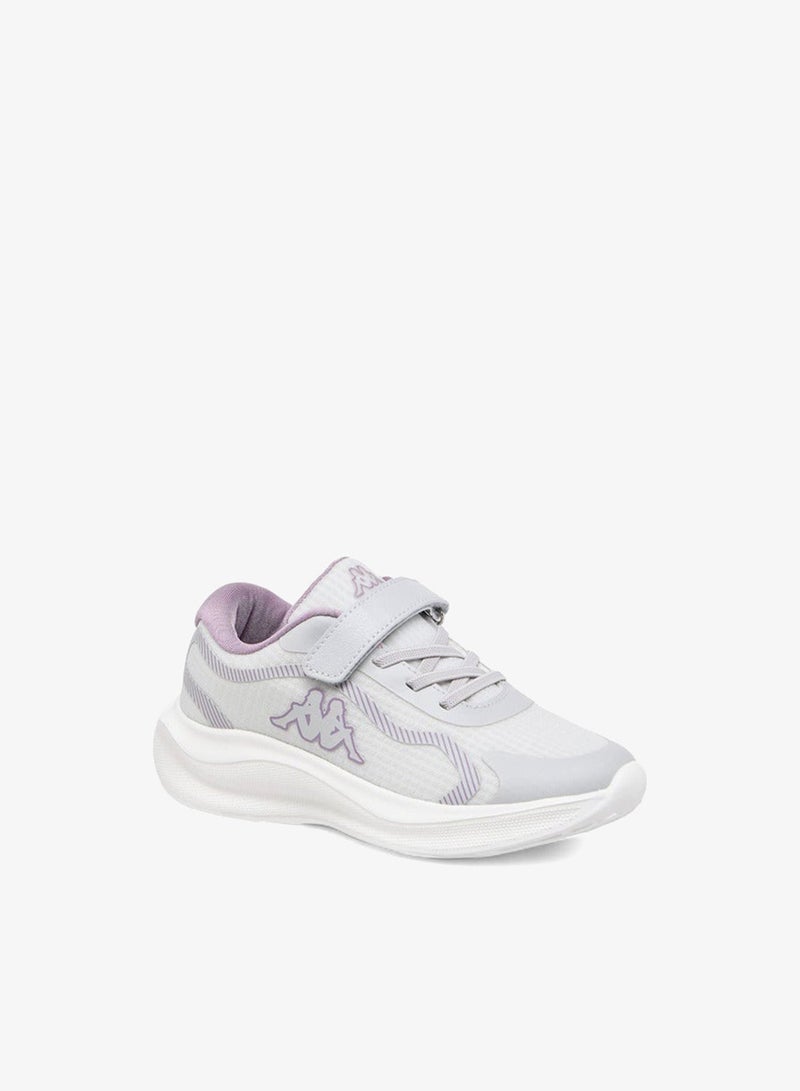 Kappa Girls' Textured Sports Shoes with Hook and Loop Closure - Image 2