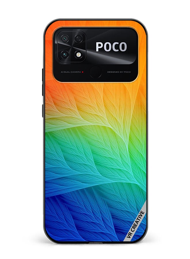 VR CREATIVE Protective Case Cover For Xiaomi Poco C40 Cute Layers Design Multicolour - Image 1