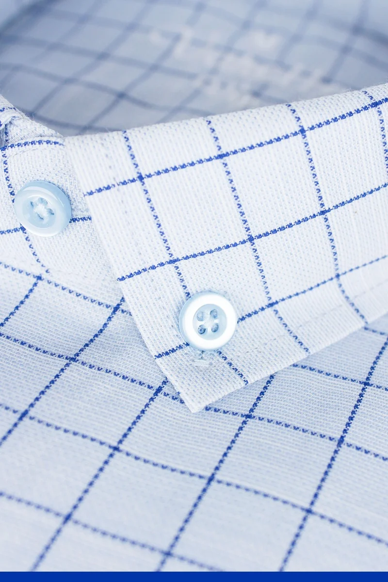 فاريتا Men's Ice Blue Long Sleeve Classic Cut Shirt