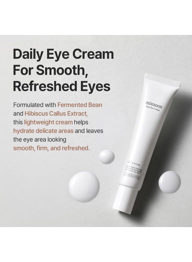 mixsoon Bean Eye cream - Nourishing and Firming for Dark Circles, Puffiness, Fermented Bean and Peptide Complex Niacinamide 20ml / 0.67 fl.oz. Korean Glass Skin Care - Image 3