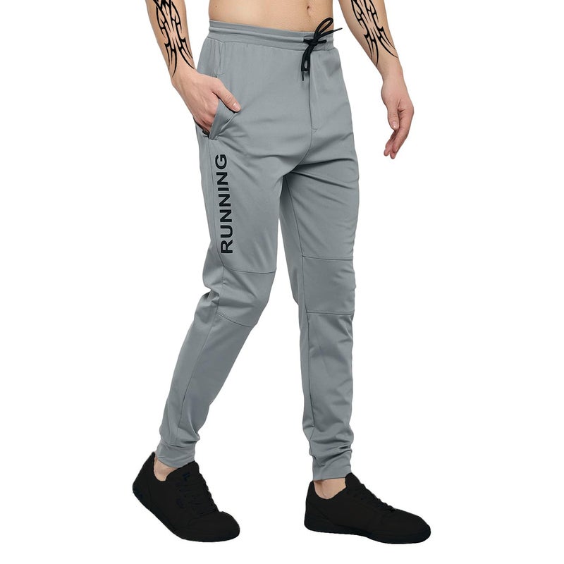 LookMark Men's Solid Lycra Blend Lounge Wear: Trendy Track Pant with Pockets, Ideal for Night, Day, or Casual Wear (AZ-LM-OG-Trackpant 06 Grey-M) - Image 5