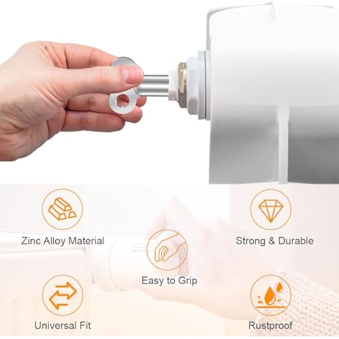 RADIATOR EXHAUST VALVE KEY HEATER BLEED KEY, METAL TRIANGLE/SQUARE KEY, 3 ZINC ALLOY ALUMINIUM, RADIATOR BLEED KEY - Image 3