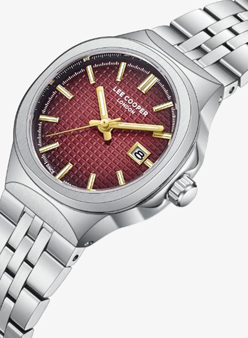 Lee Cooper Women's Metal DATE Watch LC08394.380 - 30 mm
