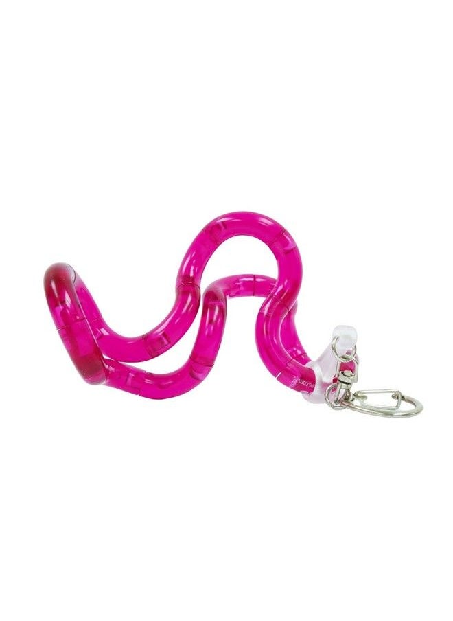 TANGLE - Tangle Jr. Classic Jelly With Keychain Fidget Toy Tangle To Take Everywhere Fidget Keychain For Adults And Teens Tangle Jr Keychain Fidget For School And Office (Sorbet Pink) - Image 1