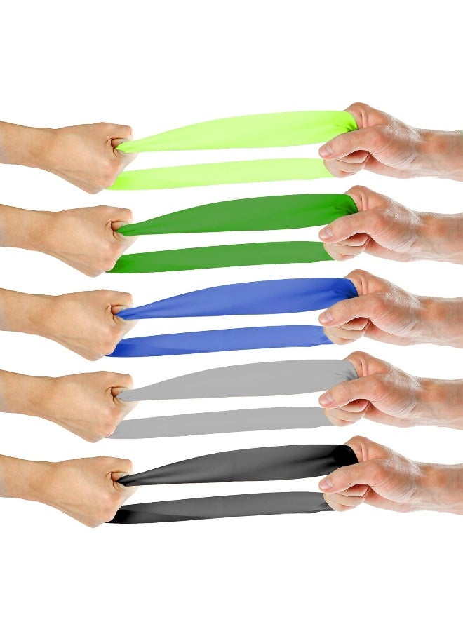 Aduro Sport Aduro Sport Resistance Bands Set Exercise Workout Bands Loops 3 or 5 Resistance Levels Pack Set for Men Women Abs Leg  - Image 2