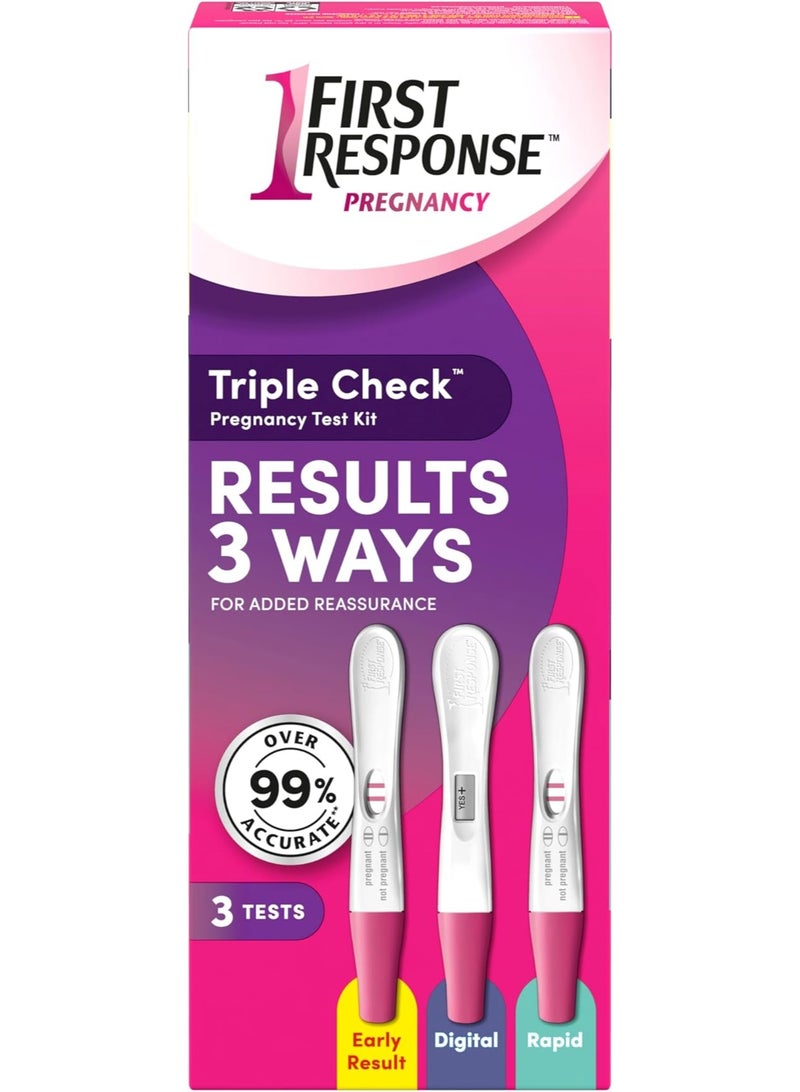 FIRST RESPONSE Triple Check Pregnancy Test Kit, 3 Test - Image 2