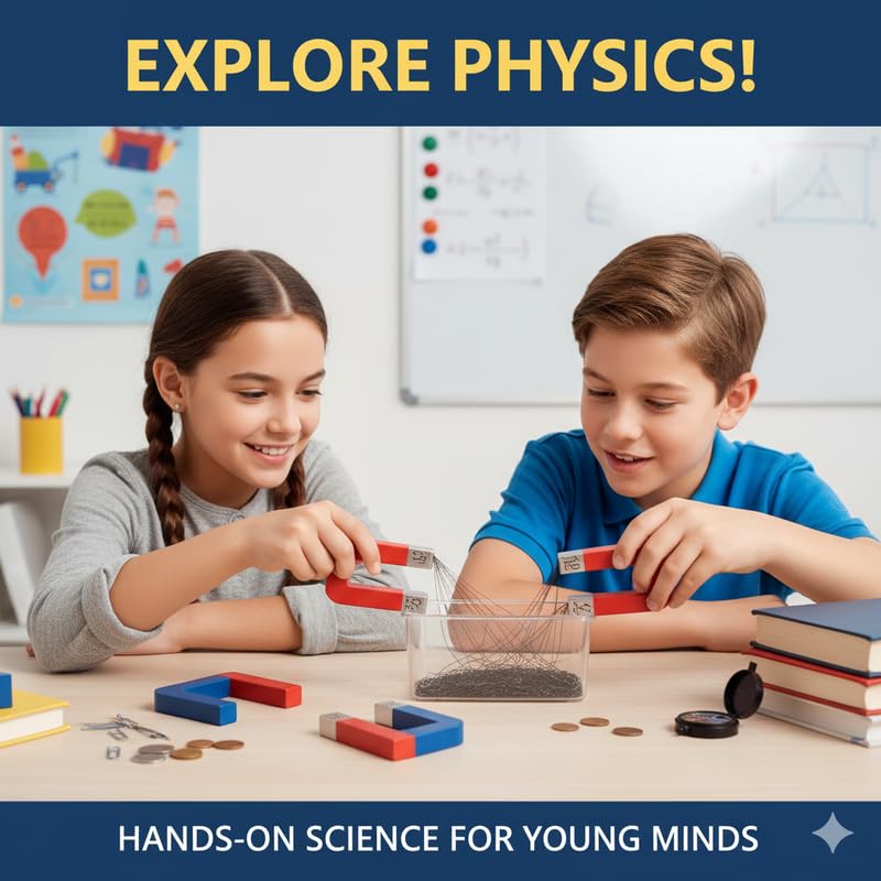 ESPtronics 2 Pc 72 mm Long Bar Magnets with North and South Pole Markings for Projects, Educational Science Project Experiment Kit for School Kids, Classroom & Lab Use, Magnetic - Image 4