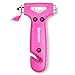 SINSEN Car Safety Hammer Automotive Window Breaker and Seatbelt Cutter for Women Roadside Emergency Kit 3 in 1 Escape Tools Road Trip Essential and Must Haves 1 Pink - Image 2