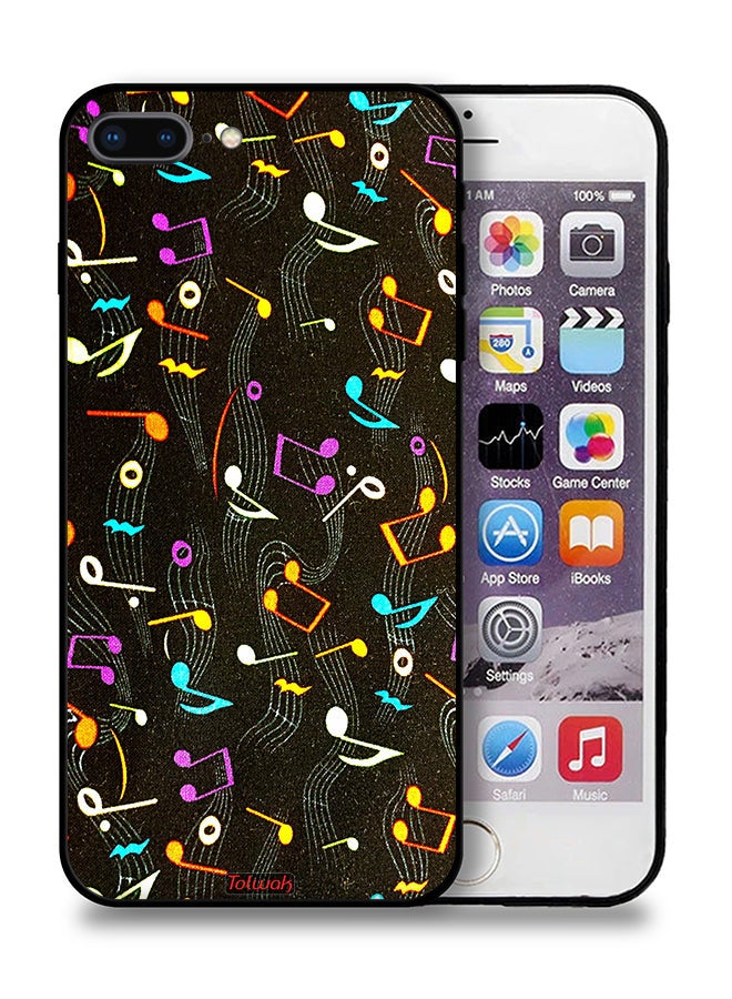 Tolwak Apple iPhone 8 Plus Protective Case Music Fabric Pattern - Image 1