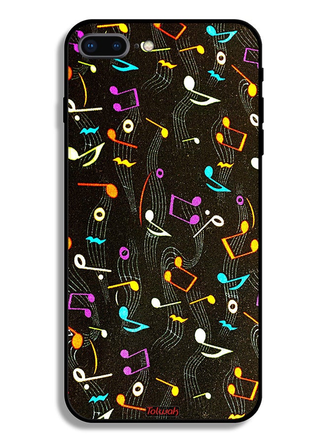 Tolwak Apple iPhone 8 Plus Protective Case Music Fabric Pattern - Image 2