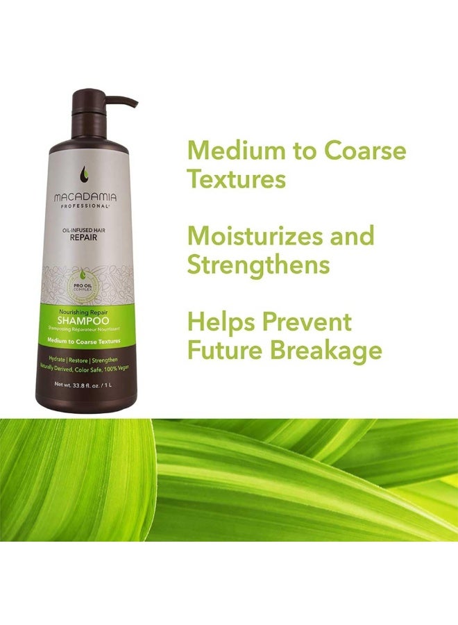 Macadamia Professional Macadamia Nourishing Repair Shampoo – Strengthening & Moisturizing Care 1000ml - Image 3