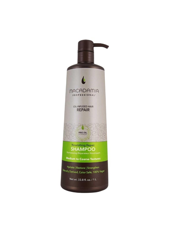 Macadamia Professional Macadamia Nourishing Repair Shampoo – Strengthening & Moisturizing Care 1000ml - Image 1