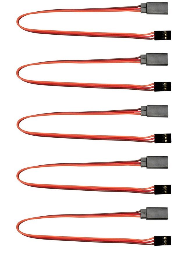 Apex RC Products Jr Style 9" / 225Mm Servo Extension 5 Pack 1010 - Image 2