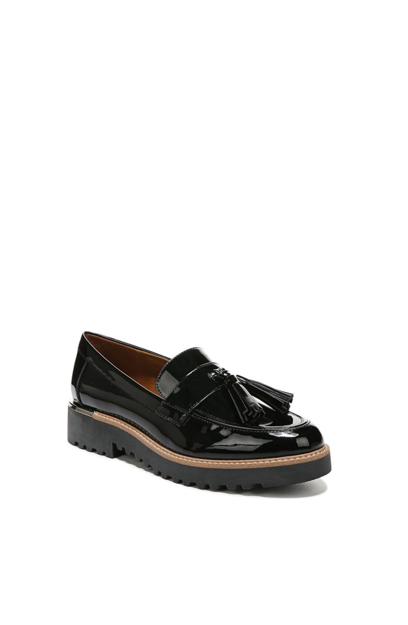 Franco Sarto Womens Carolynn Lug Sole Loafer with Tassel Detail, Black, 8 M - Image 2