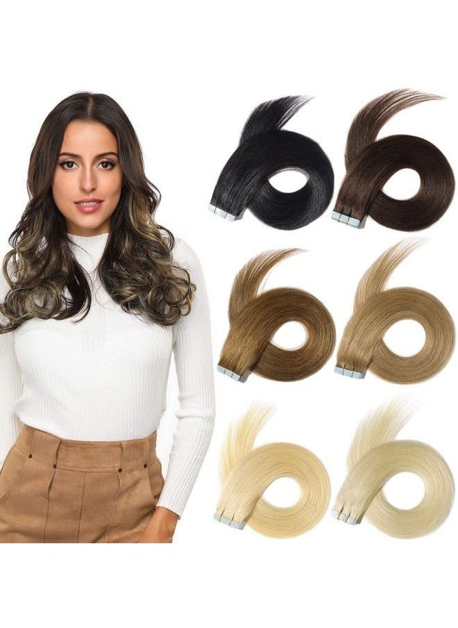 Rose bud Tape In Hair Extensions Remy Human Hair Secure Skin Weft Hair Extensions Seamless 40G/Pack 20Pcs 10 Inch  - Image 2