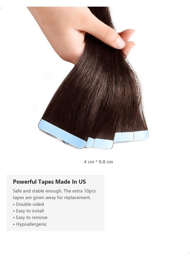 Rose bud Tape In Hair Extensions Remy Human Hair Secure Skin Weft Hair Extensions Seamless 40G/Pack 20Pcs 10 Inch  - Image 5