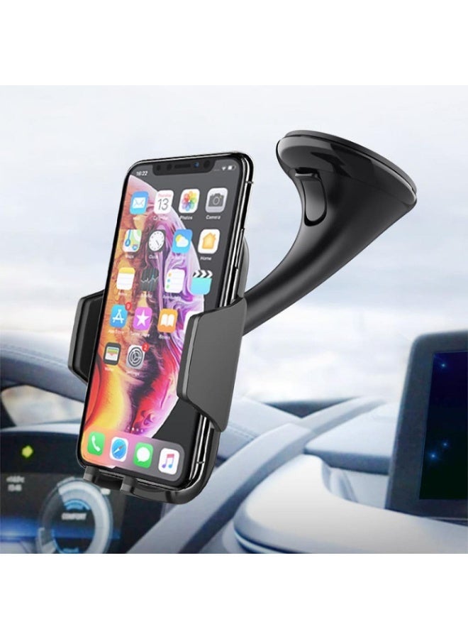 WYE Universal Windshield Car Phone Holder | 360° Rotatable Suction Mount | Strong Base | Compatible with All Smartphones - Image 2