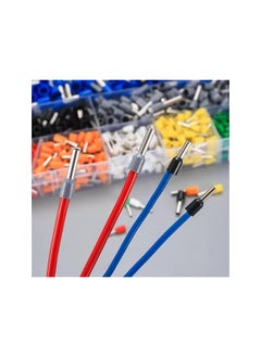 The Bros 800 Pcs Wire Ferrule Connectors Kit, AWG 22-10 Wire Ferrules Terminals Connectors Kit, Copper Nylon Insulated Cord Pin Ends Crimp Ferrules Connectors Terminals for Electric, Industrial  - Image 5