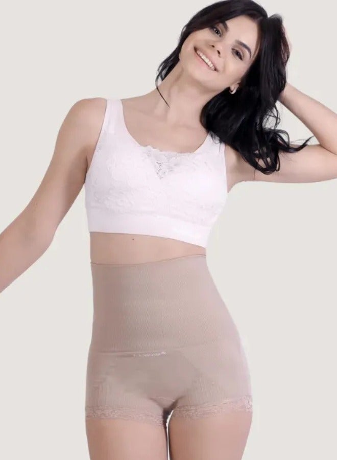 SANKOM Patent Classic Bra with Lace for Women | Designed to Improve Posture and Help Reduce Back and Neck Pain | Smoothes, Lifts, and Shapes Naturally | Provides Excellent Coverage and Support with a Comfortable Fit - Light Pink - Image 2