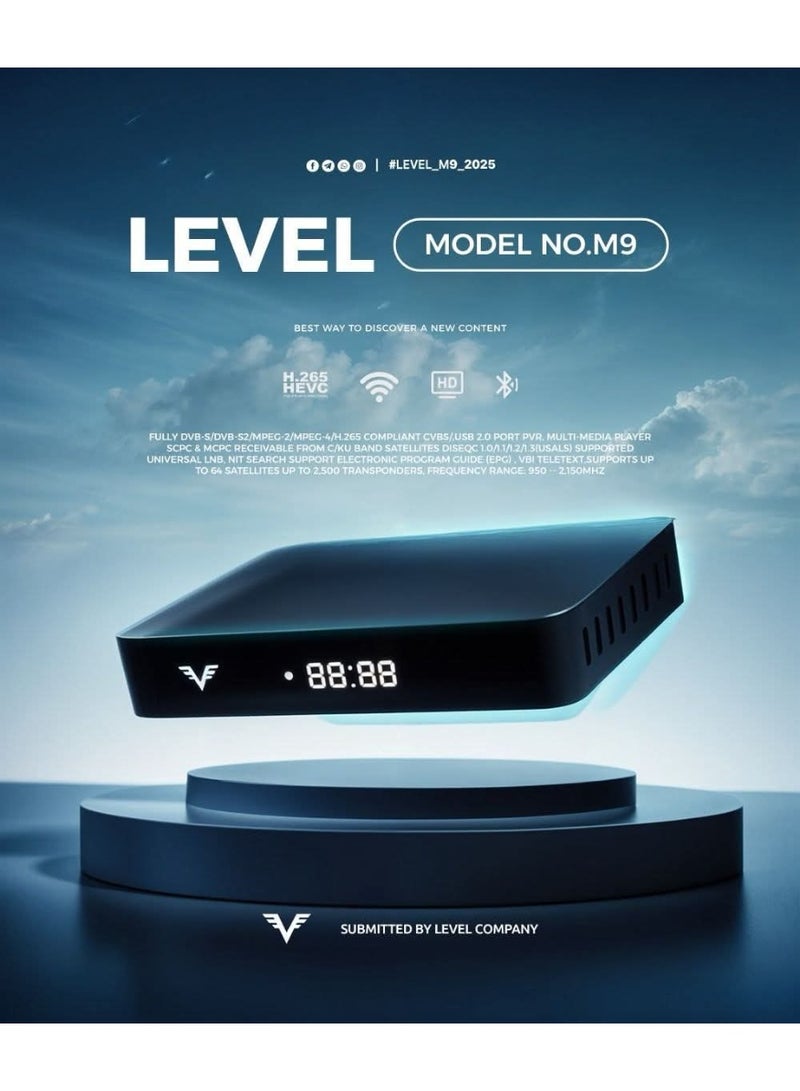 ليفل جهاز استقبال فضائي ليفل G10 بدقة Full HD 1080p مع واي فاي داخلي وبلوتوث ومنفذ LAN ودعم USB وتقنية H.265 - Image 2