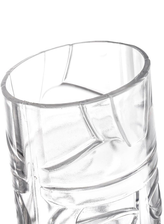 Goaste 8 Pack 17oz Plastic Tiki Cups, Clear Tiki Plastic Mug Cups, Tiki Hawaiian Party Drinking Tumblers, Exotic Zombie Cocktails Mugs, Reusable Mai Tai Glasses for Cocktails, Lemonade, Halloween - Image 3