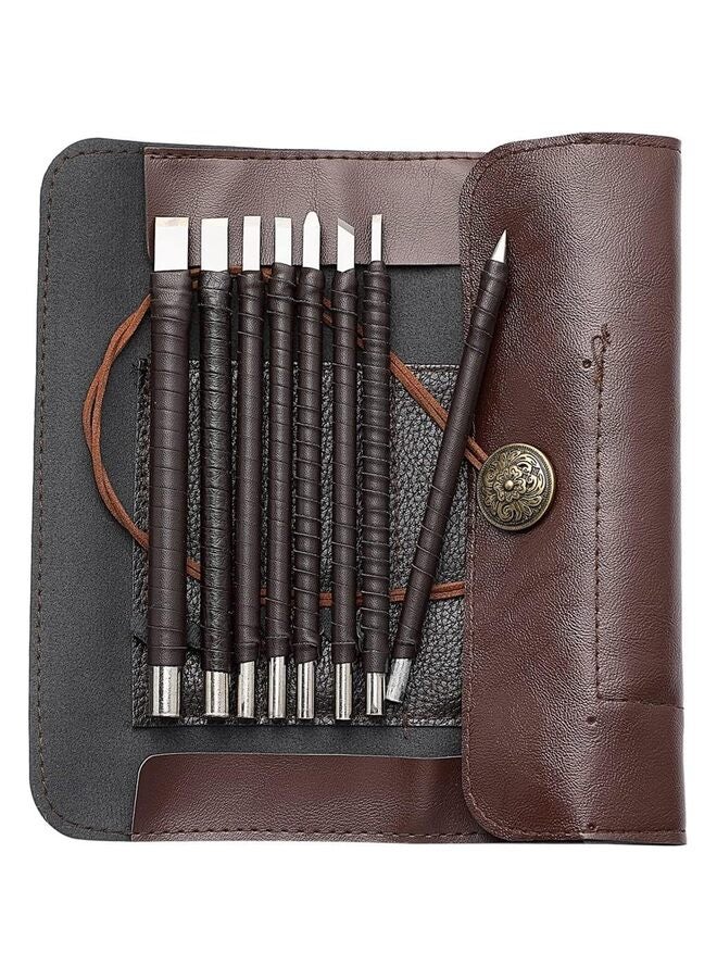 قطع من أدوات نحت الحجر، إزميل نحت من فولاذ التنجستن، طقم نحت للمرمر، الحجر الجيري الناعم، حجر الأردواز، الخشب، الخيزران، سكاكين نقش النحت؟ 5.9 بوصة - Image 1