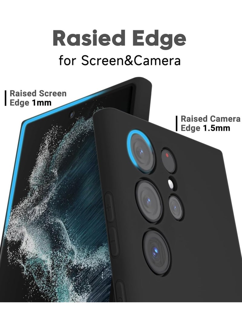 BORTONY Galaxy S22 Ultra Case Liquid Soft Silicone Camera Protection Cover Compatible with Galaxy S22 Ultra 6.8 inch  - Image 4