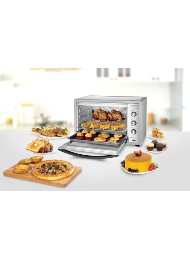 BLACK&DECKER Black & Decker Electric Oven 62L Toaster Oven with Rotisserie & Double Glass Door - Image 2