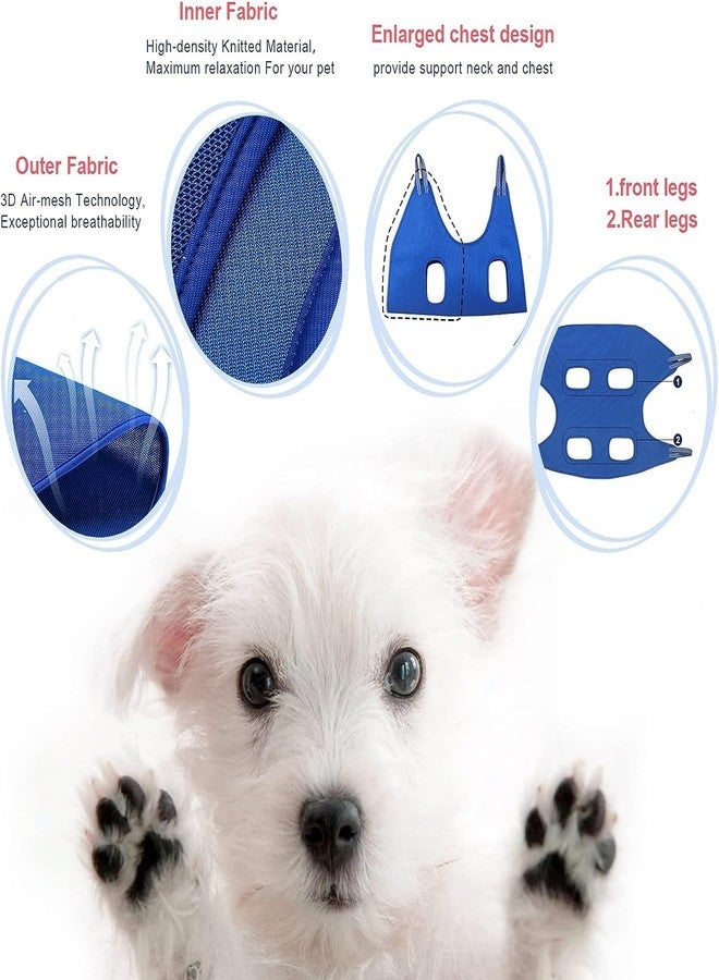 JUXORI Pet Grooming Hammock for Dogs & Cats, Pet Grooming Hammock, Pet Grooming Sling, Dog Grooming Harness, Restraint Bag, Helper, Pet Nail Clip Bag for Grooming, Bathing, Nail Cutting, Ear, Eye Care - Image 4