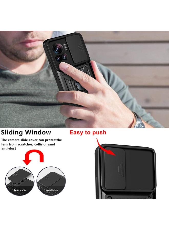 S-TOP Case For Motorola Edge 30 Ultra Sliding Camera Cover Design TPU+PC Phone Case - Image 4