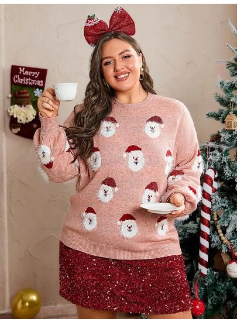 SIMPLEE Plus Size Women's Sweater Casual Chic Loose Fit for Daily,Office,Date