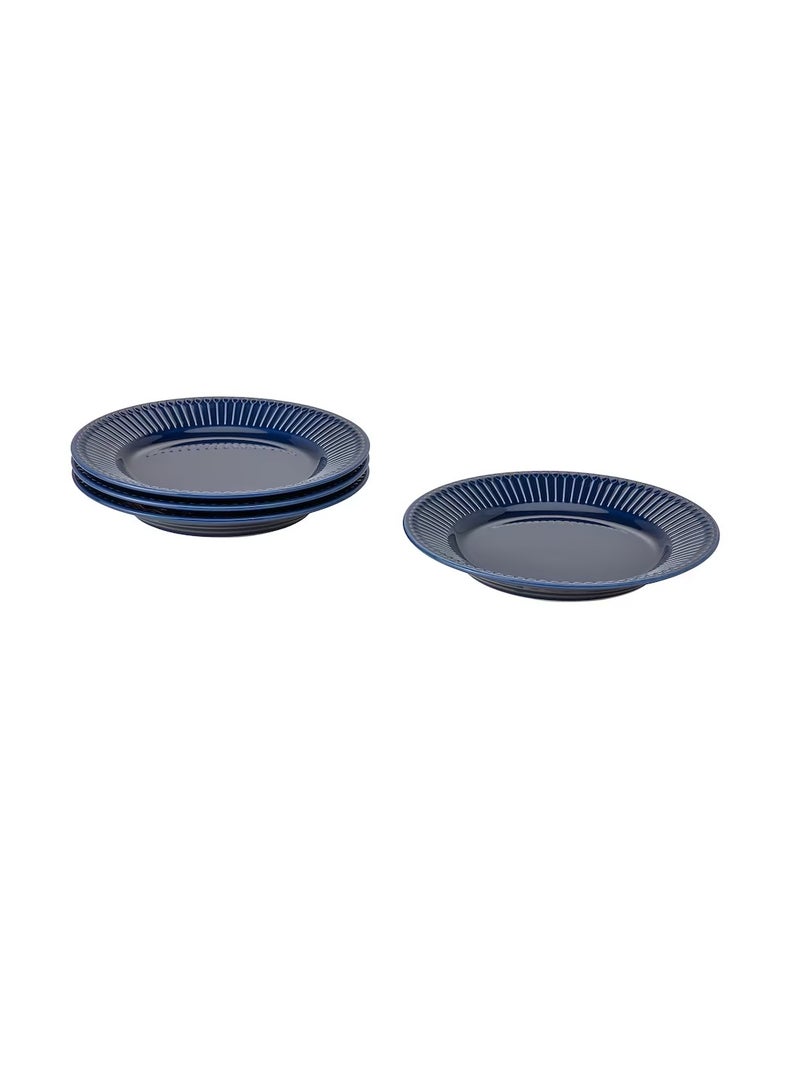 طبق جانبي خزف أزرق 21 سم - Image 1