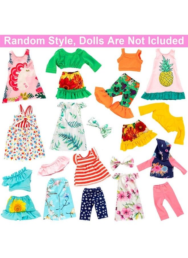 ZITA ELEMENT 10 Sets Fashion 14.5 Inch Girl Doll Clothes And Party Dress For 14 14.5 Inch Doll Clothes Outfits And Accessories  - Image 3