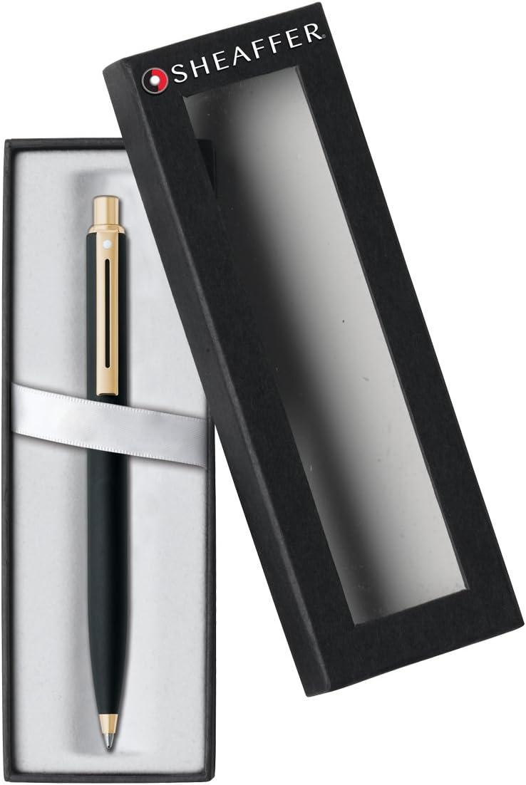 SHEAFFER قلم شيفر سنتينل بتشطيب ذهبي مع غطاء أسود غير لامع  E232751 - Image 2