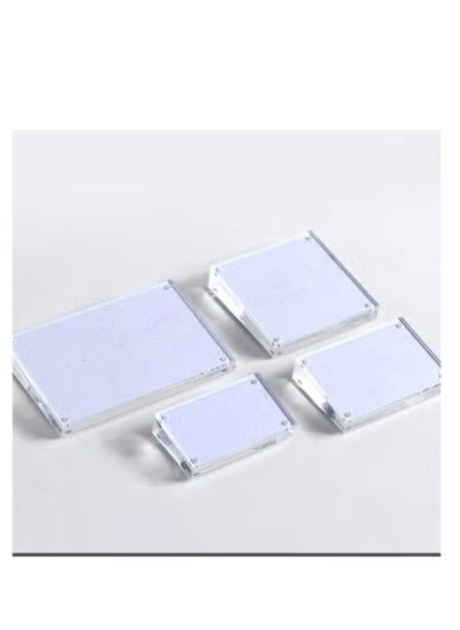 Eckek Eckek  Acrylic Label Holder Price Tag Displays Sign Holder Data Card Holder Table Top Sign Stand  - Image 5