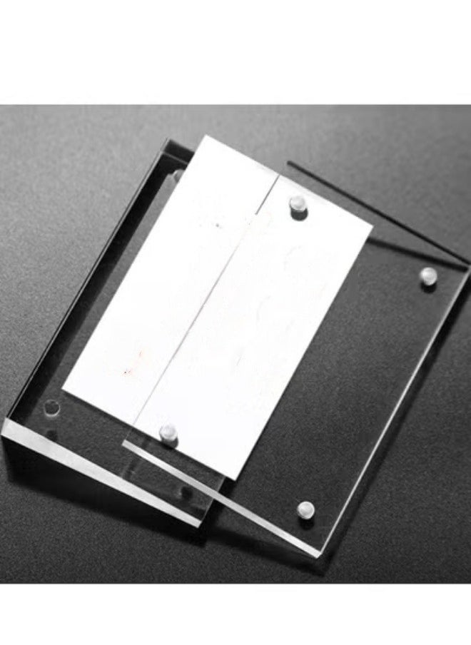 Eckek Eckek  Acrylic Label Holder Price Tag Displays Sign Holder Data Card Holder Table Top Sign Stand  - Image 3