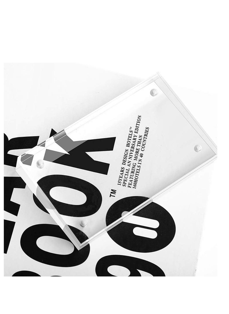 Eckek Eckek  Acrylic Label Holder Price Tag Displays Sign Holder Data Card Holder Table Top Sign Stand  - Image 4