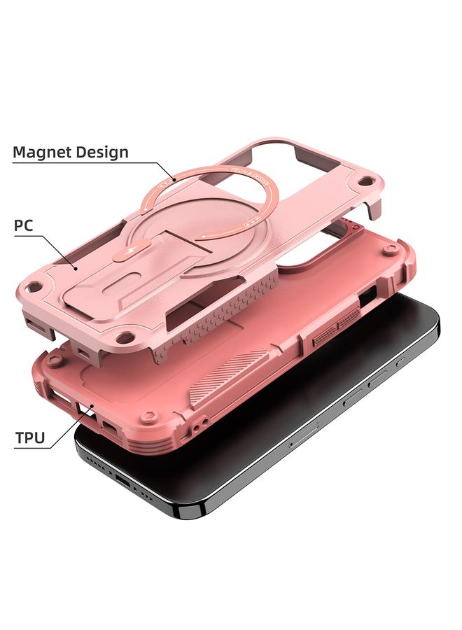 زبون جراب لهاتف iPhone 12 Pro Max Armor Magsafe Holder PC Hybrid TPU جراب هاتف - Image 3