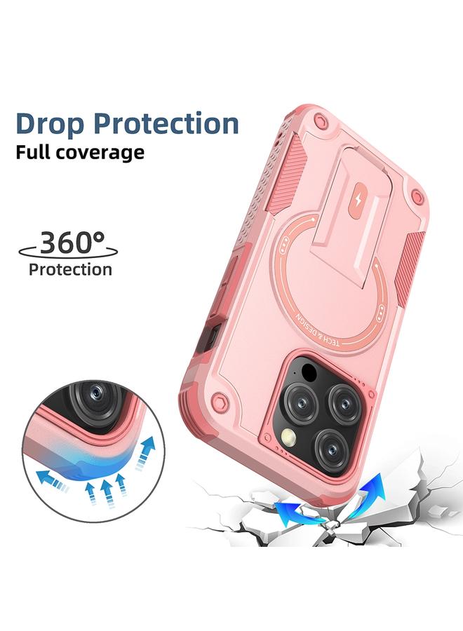 زبون جراب لهاتف iPhone 12 Pro Max Armor Magsafe Holder PC Hybrid TPU جراب هاتف - Image 2