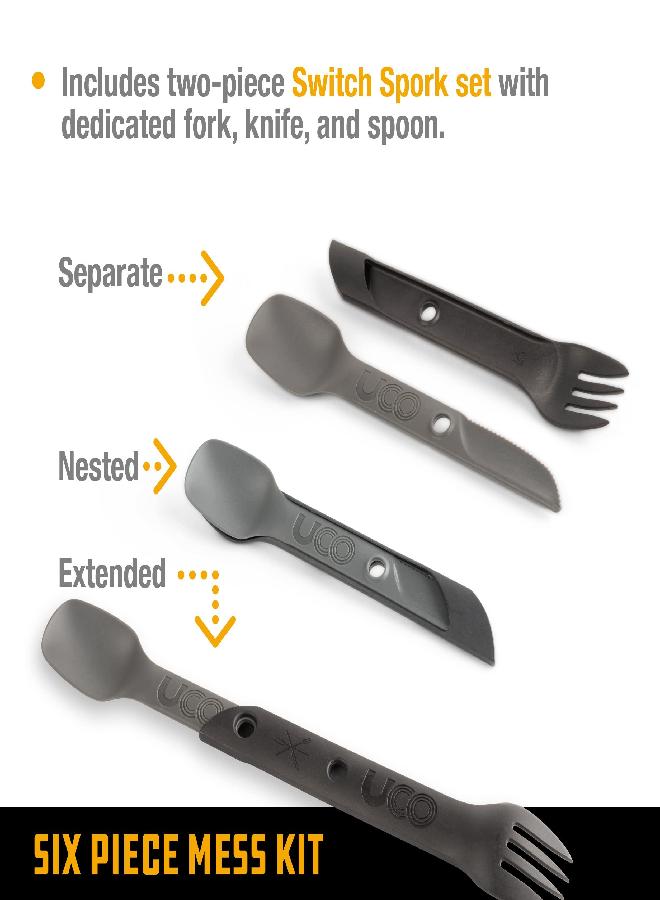 UCO Camping Mess Kit, 6-Piece - Image 4
