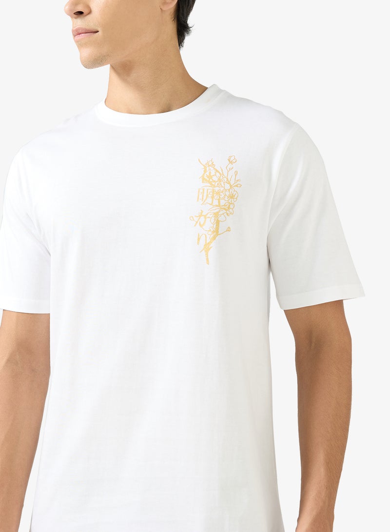 سفنتي فايف تيشيرت بطبعة جرافيك بقصة عادية - Image 3