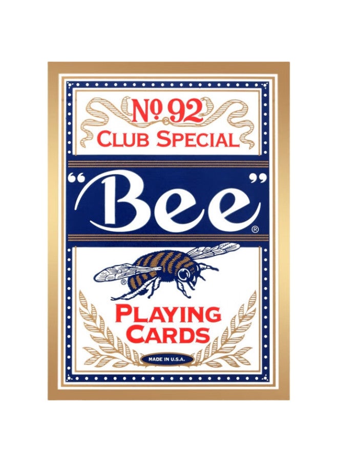 Bee Playing Cards, Little Bee Cards, Entertainment Texas Hold'Em Cards, Durable, Blue, 1 Deck - Image 2