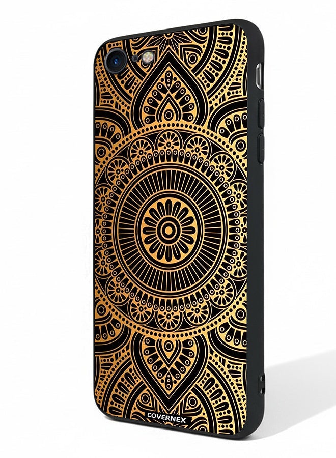 Covernex Apple iPhone SE 2020/2022 Protective Case Cover Printed Featuring Mamdala Geometric Pattern - Image 1